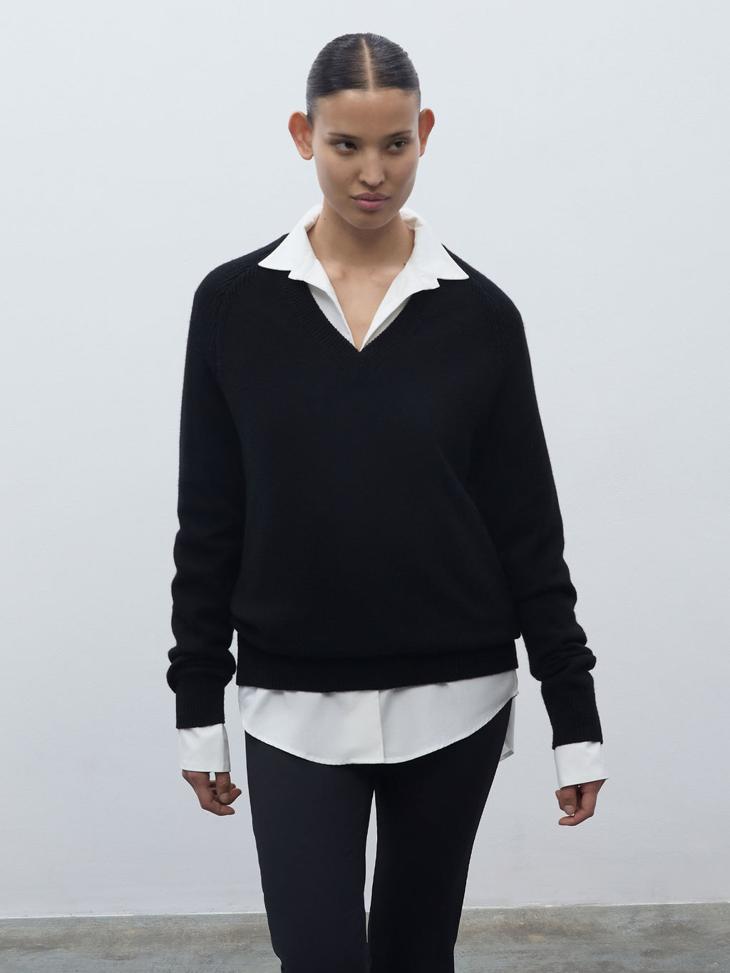 05 Elemental Merino Cashmere Sweater | Black