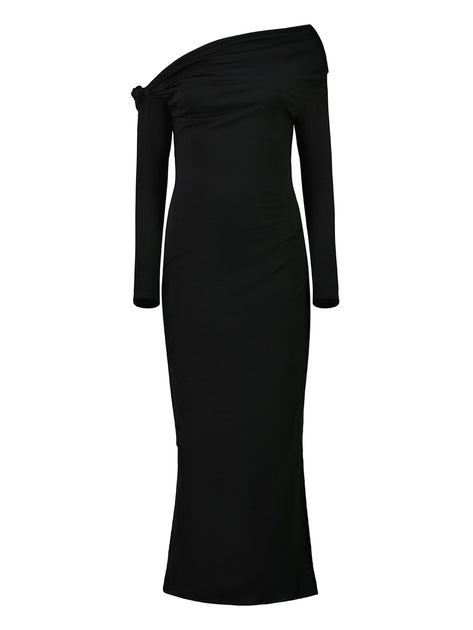 paris georgia event matte jersey nomi dress black Nomi Dress