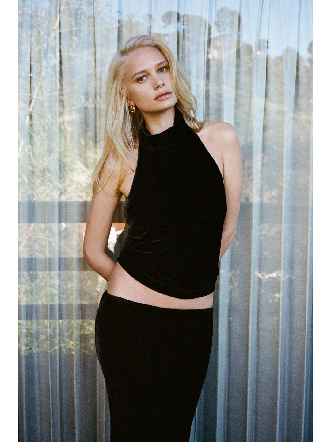 Kate Skirt | Velour Brown