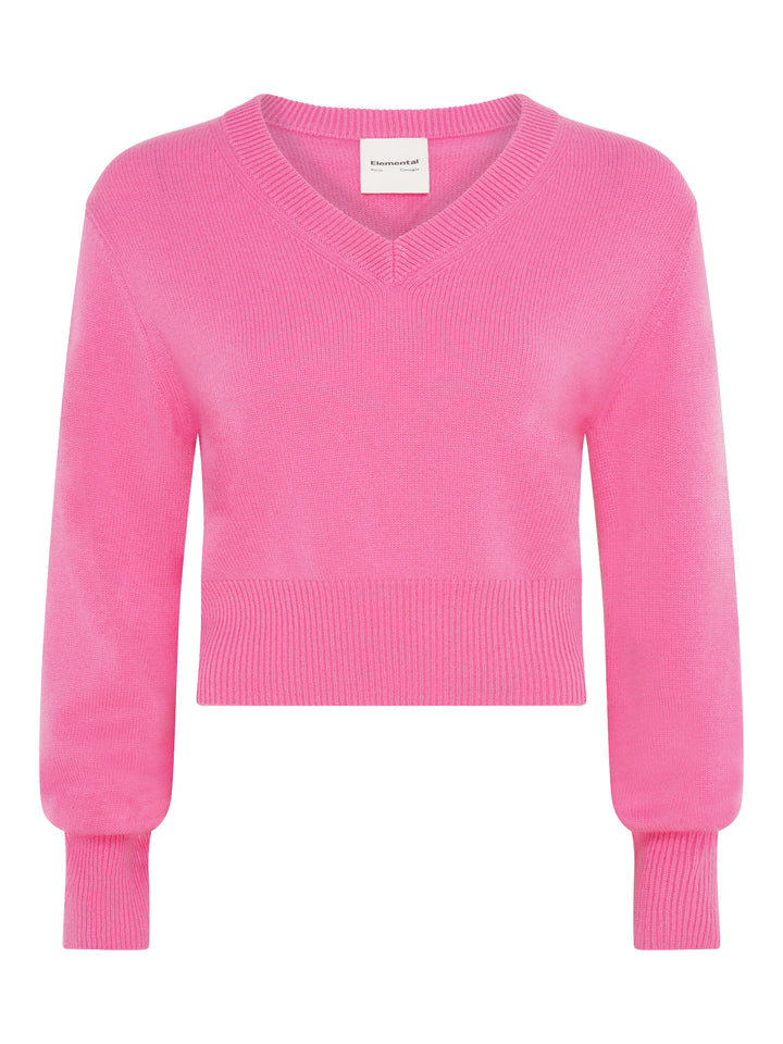 Elemental Merino Cashmere Sweater | Azalea