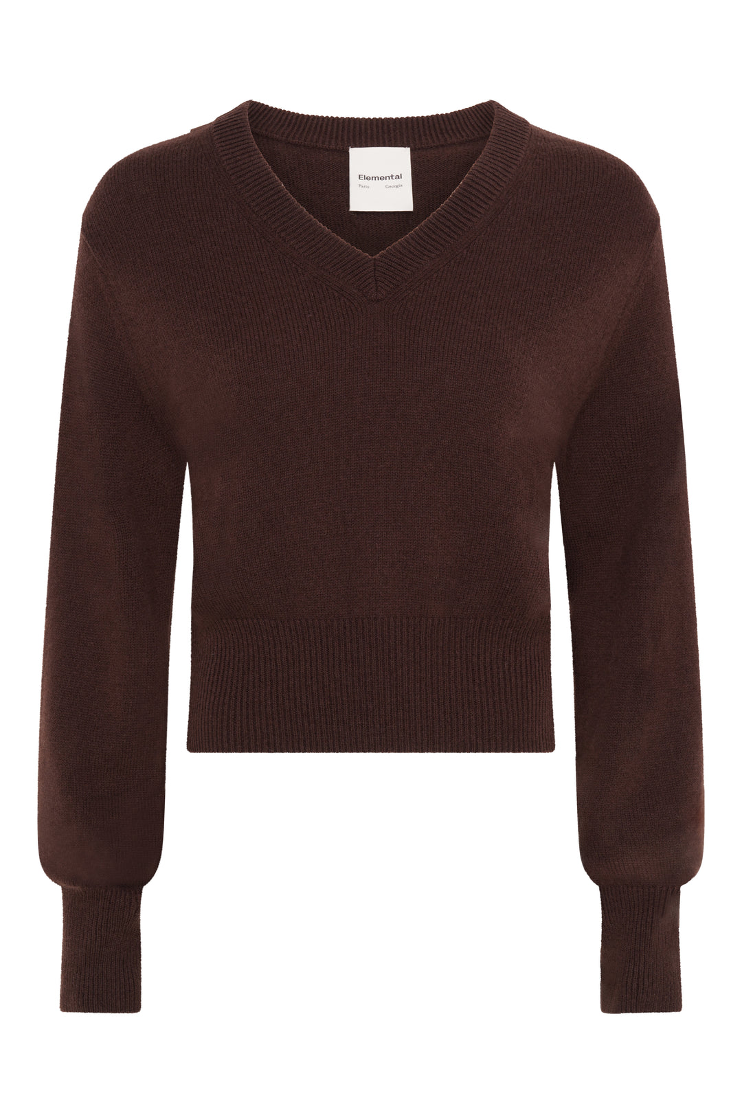 Elemental Merino Cashmere Sweater | Raven Brown