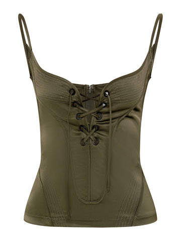 Paloma Singlet | Loden Green