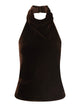 Back Wrap Top | Velour Brown