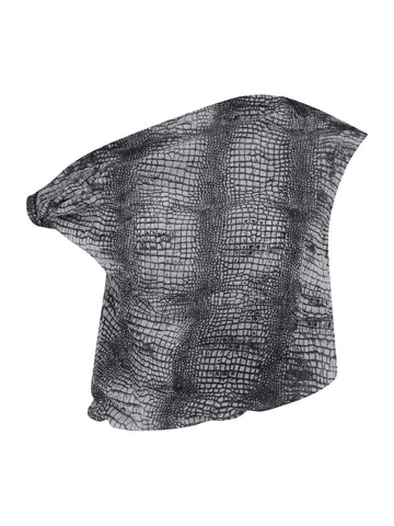 Alice Top | Croc Print Black