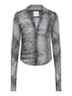 Minimalist Shirt | Croc Print Black