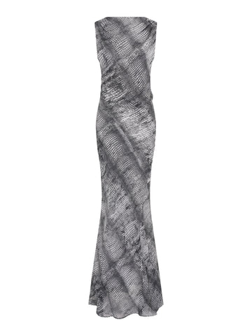 Cruz Dress | Croc Print Black