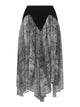 Sloane Skirt | Croc Print Black