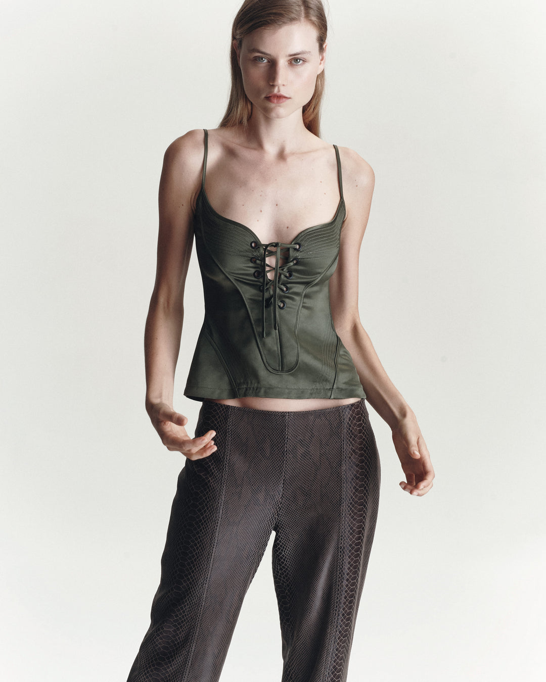 Paloma Singlet | Loden Green