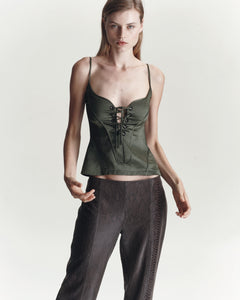 Paloma Singlet | Loden Green