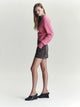 Cass Mini Skirt | Tabacco Snake Skin