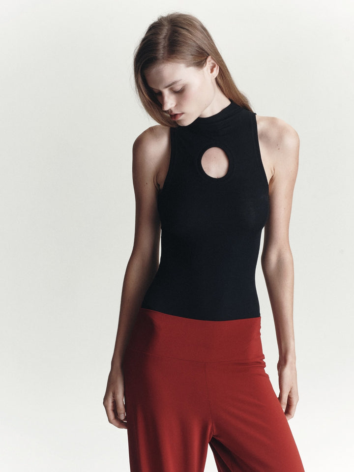 Sculpted Bodysuit | Black