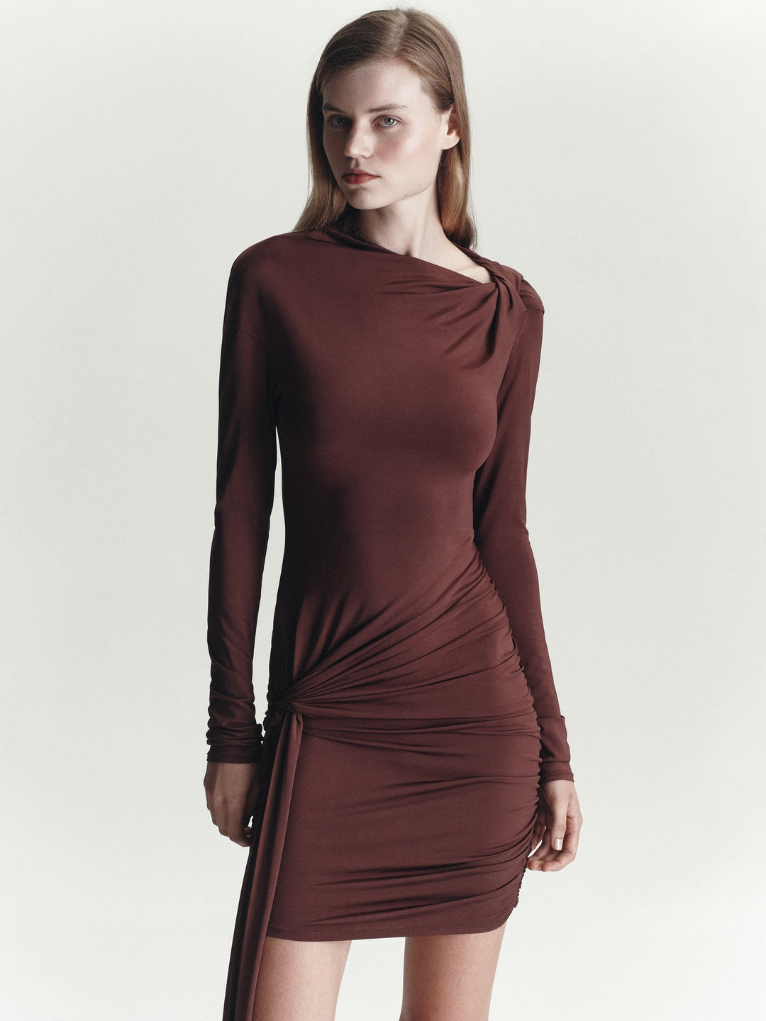Antonia Mini Dress | Mocha