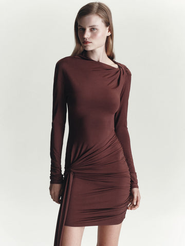 Antonia Mini Dress | Mocha