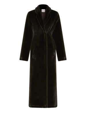 Faux Fur Coat | Deep Brown
