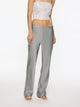 Belted Sleek Pant | Silver