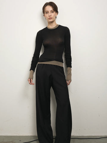 Elemental Bias Wool Pants | Black