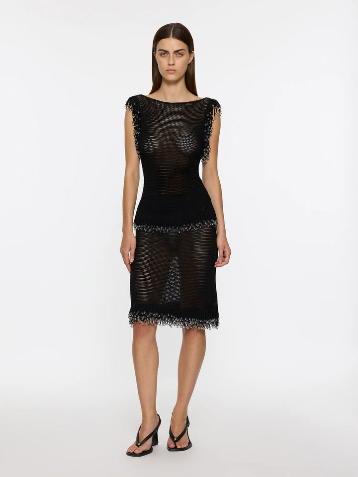 Fringe Skirt | Black