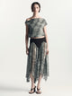 Sloane Skirt | Croc Print Black