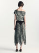 Sloane Skirt | Croc Print Black