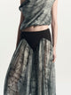 Sloane Skirt | Croc Print Black