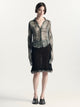 Minimalist Shirt | Croc Print Black