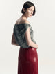 Alice Top | Croc Print Black