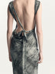 Cruz Dress | Croc Print Black