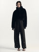 Seb Faux Fur Bomber Jacket | Black