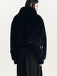 Seb Faux Fur Bomber Jacket | Black