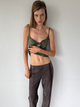 Python Leather Trouser | Tabacco Snake Skin