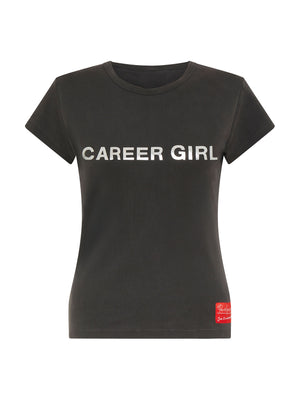 Career Girl Baby T-shirt | Charcoal