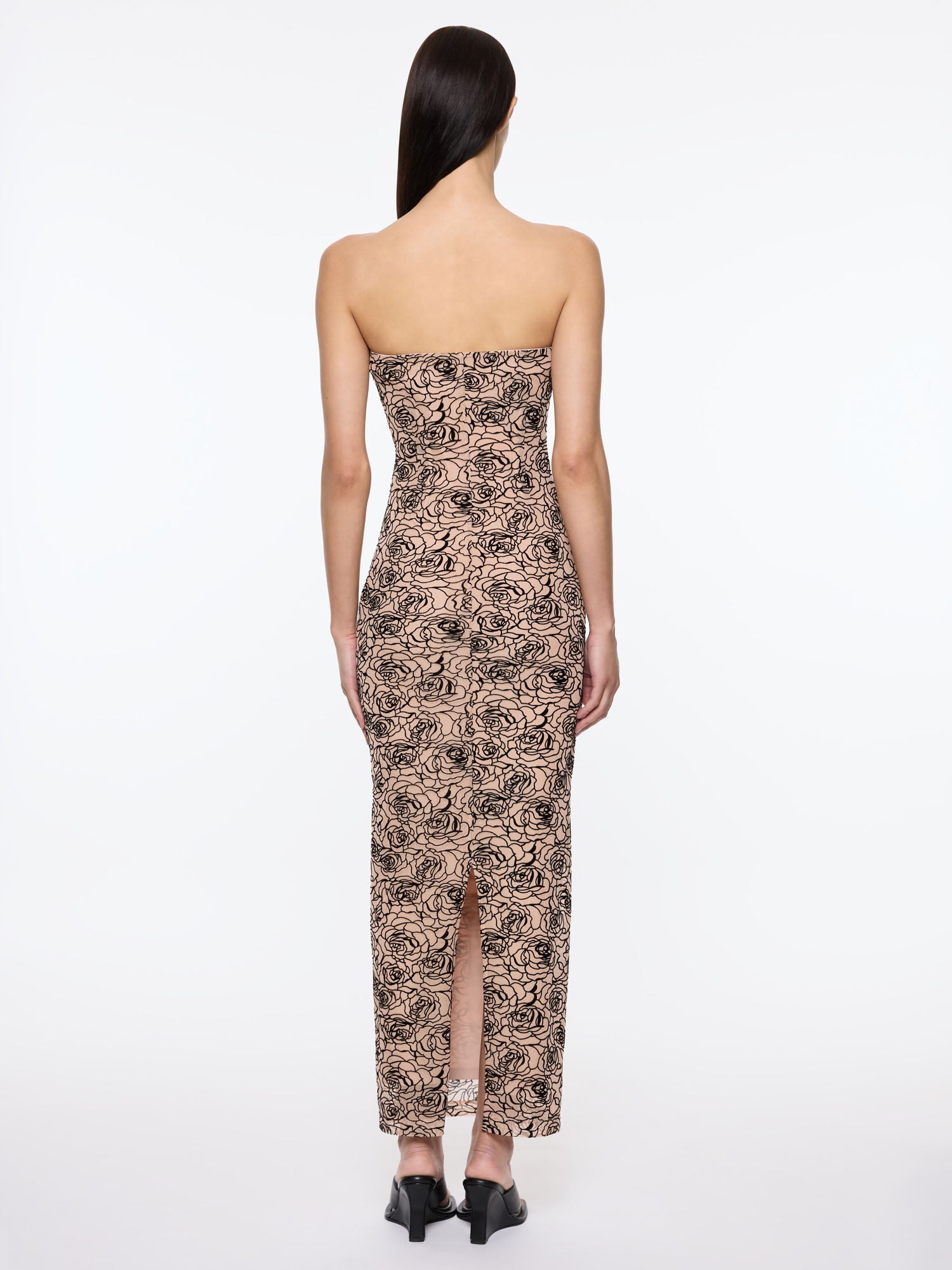 Audrey Dress | Black/Nude