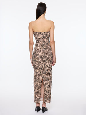 Audrey Dress | Black/Nude
