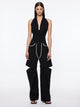Draped Bodysuit | Black