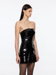 Mermaid Mini Dress | Black