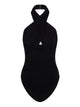 Draped Bodysuit | Black