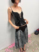 Sloane Skirt | Croc Print Black