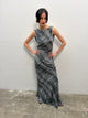 Cruz Dress | Croc Print Black