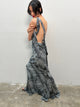 Cruz Dress | Croc Print Black
