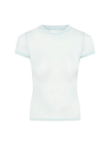 Elemental Sheer Baby Tee | Pale Blue