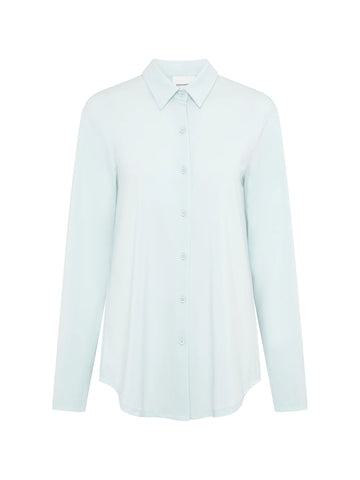 Elemental Staple Silk Shirt | Ice Blue