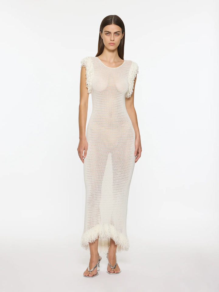 Paris Georgia Women's Fringe Dress - Xs / White