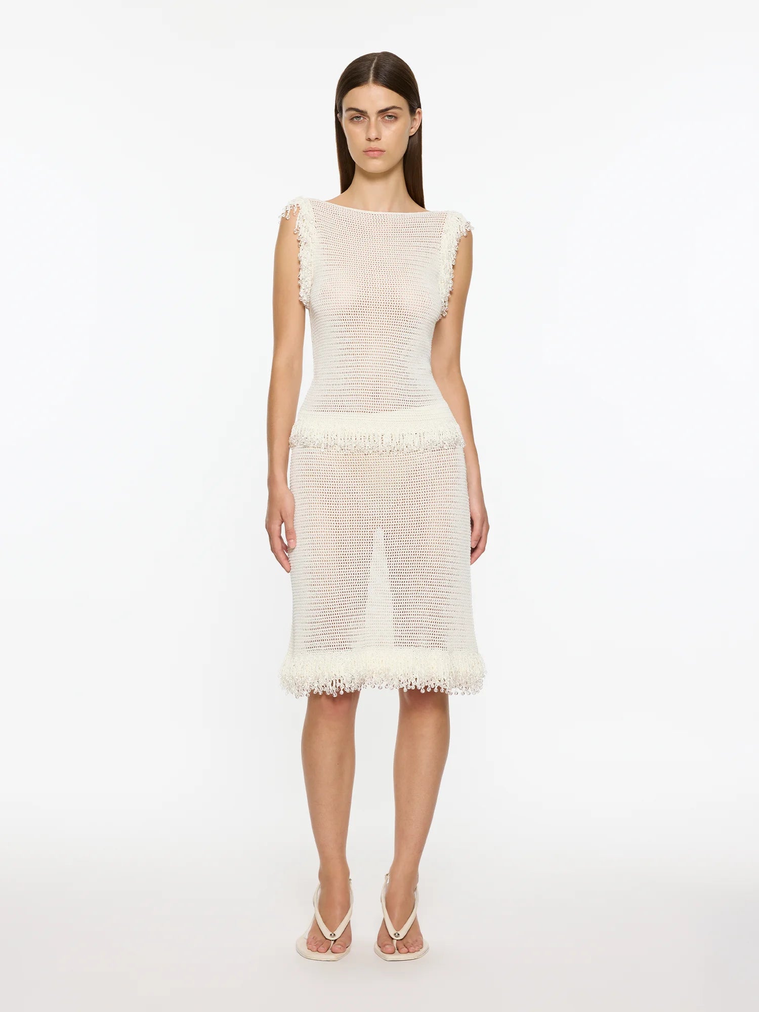Fringe Skirt | White