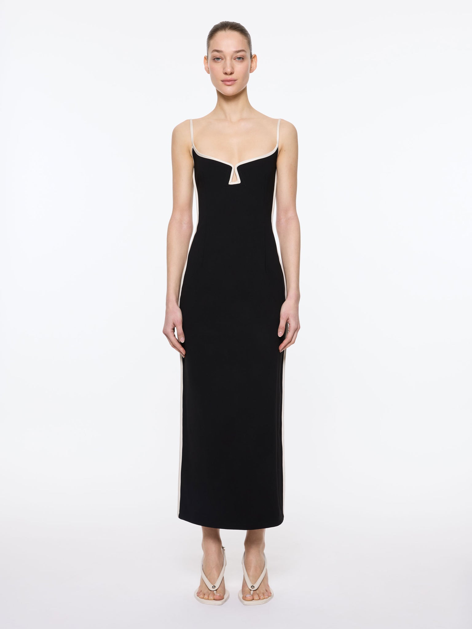 Marlo Dress | Black & White