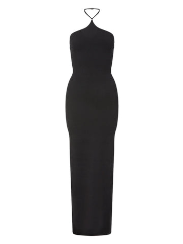 Elemental Halter Hardware Dress | Black