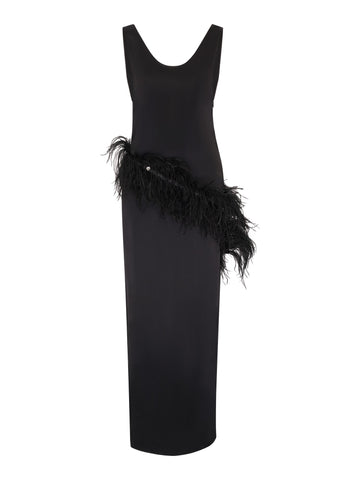 Ostrich Gown | Black