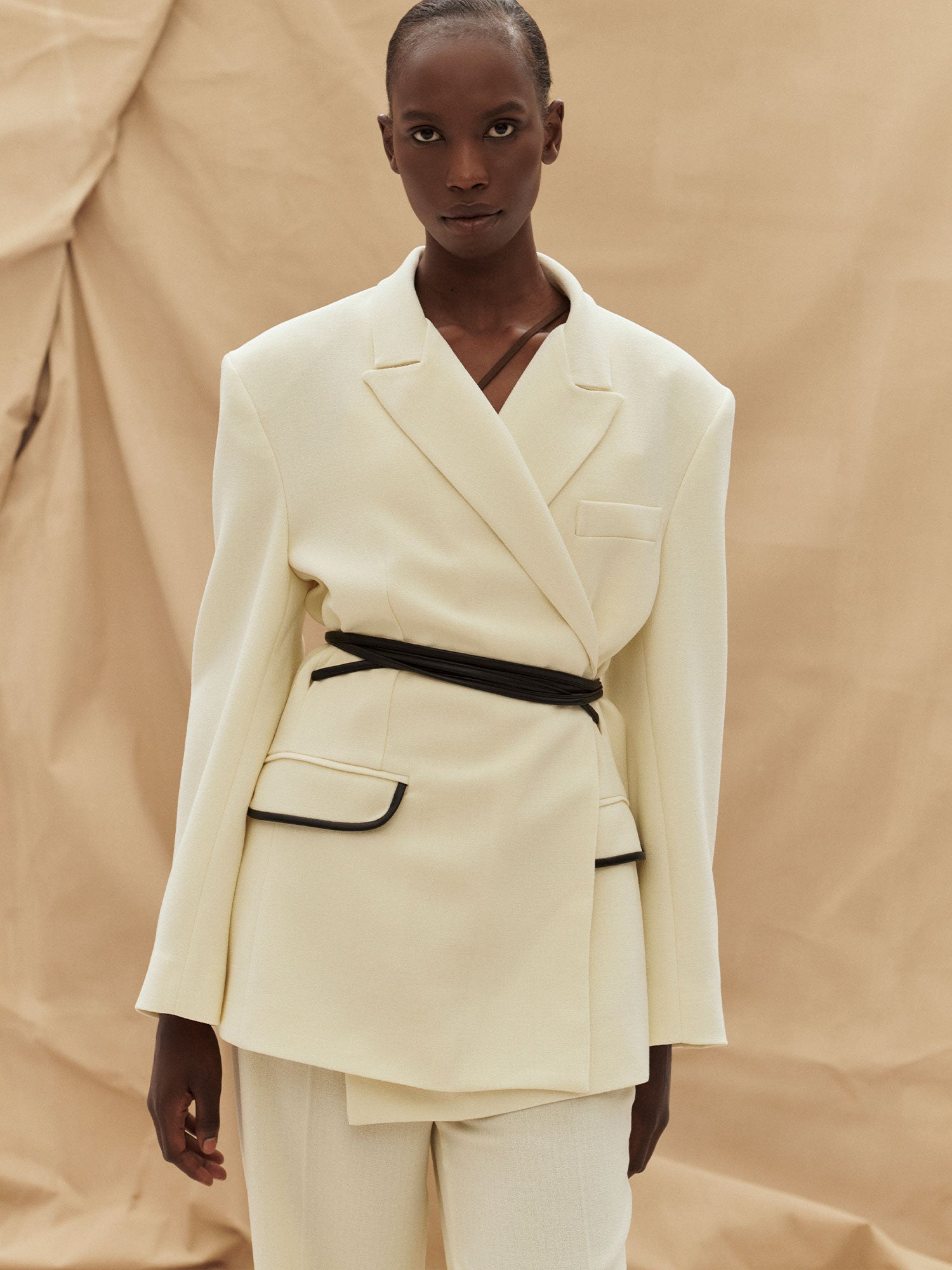 Paris Georgia Cream with Black 07 Max Blazer