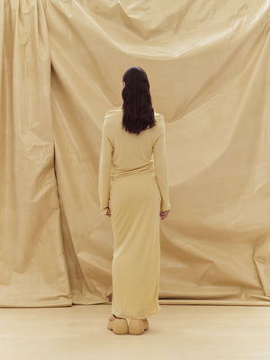 07 SLINKY SHIRT DRESS | BUTTER