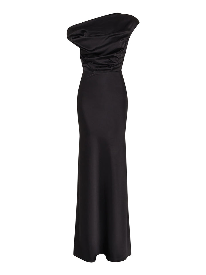 paris georgia event matte jersey nomi dress black Nomi Dress