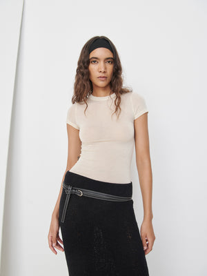 Elemental Sheer Baby Tee | Cream